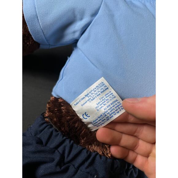 Build a Bear Workshop Brown Monkey 18" Plush W/ Police Outfit Good Condition BAB - Picture 9 of 10